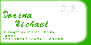 dorina michael business card